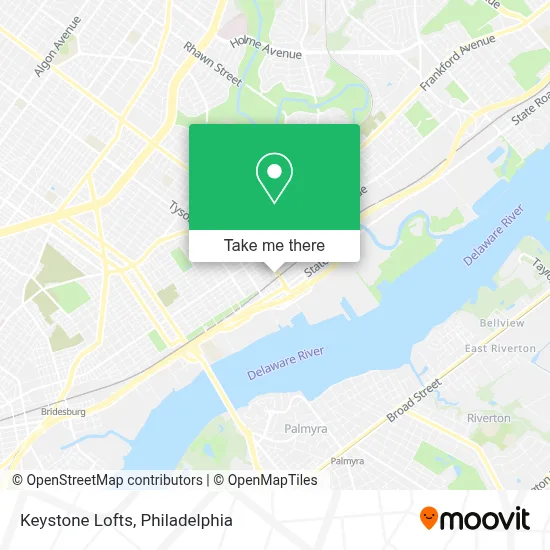 Keystone Lofts map