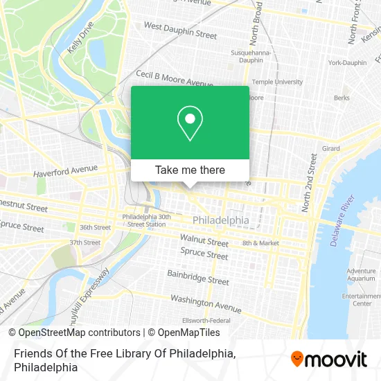 Friends Of the Free Library Of Philadelphia map