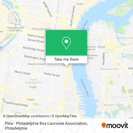 Pbla - Philadelphia Box Lacrosse Association map