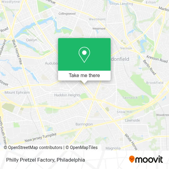 Philly Pretzel Factory map