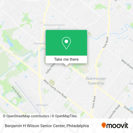 Benjamin H Wilson Senior Center map