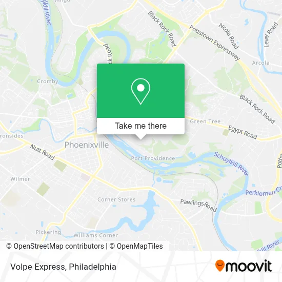 Volpe Express map