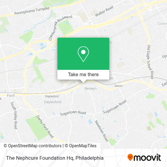 The Nephcure Foundation Hq map