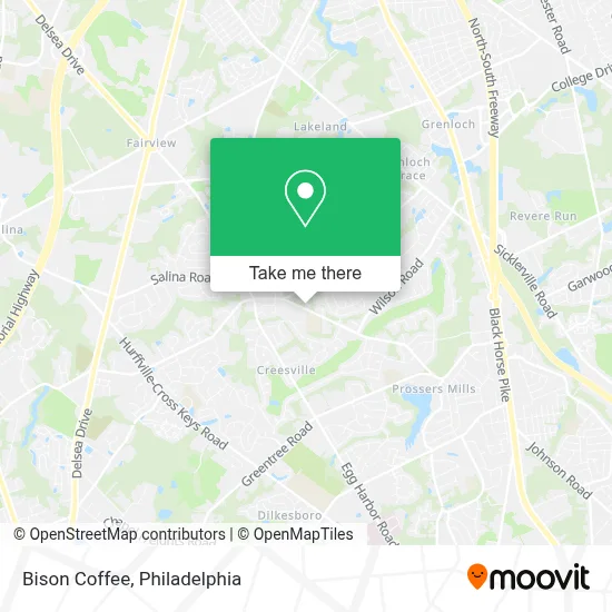 Bison Coffee map