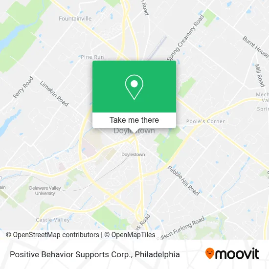 Positive Behavior Supports Corp. map