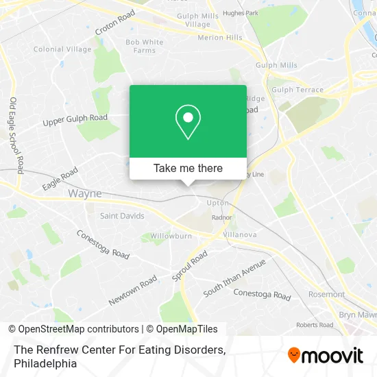 The Renfrew Center For Eating Disorders map