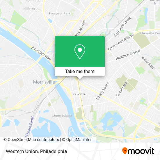 Western Union map