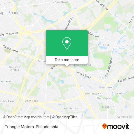 Triangle Motors map