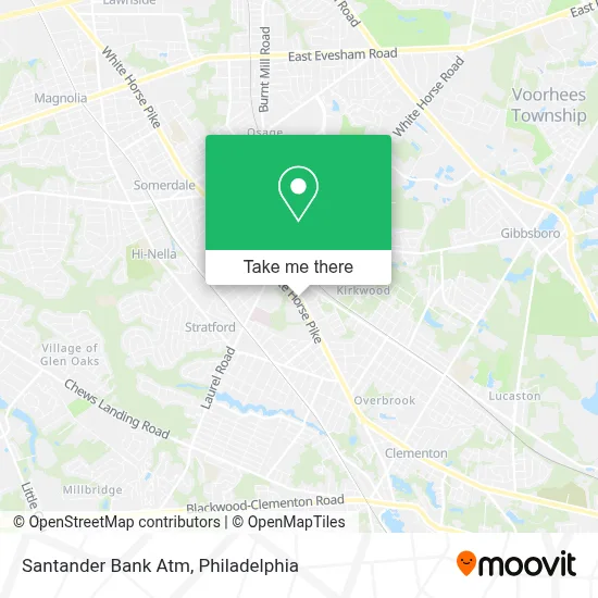 Santander Bank Atm map