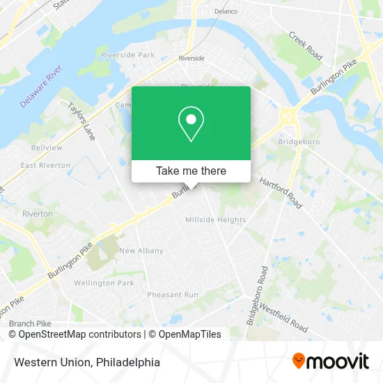 Western Union map