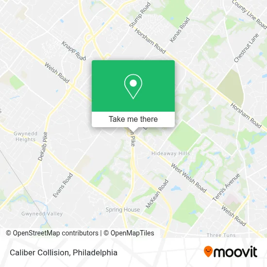 Caliber Collision map