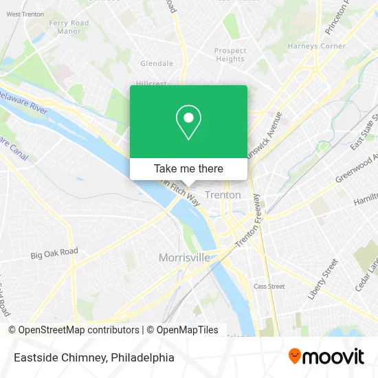 Eastside Chimney map