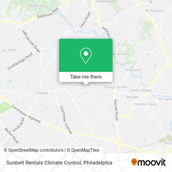 Sunbelt Rentals Climate Control map