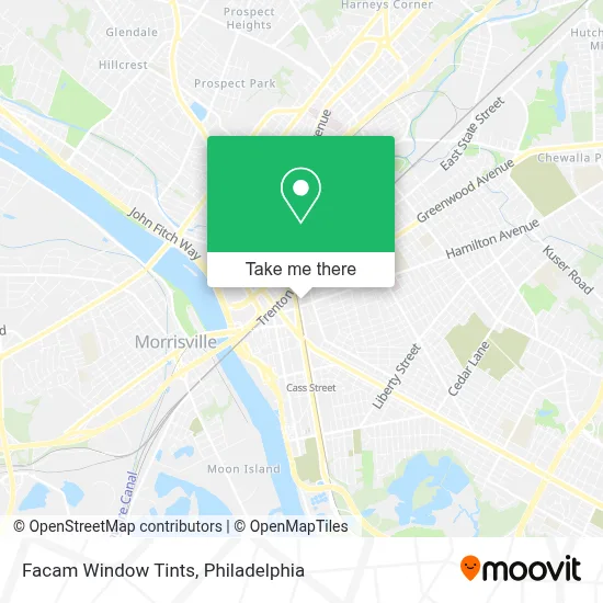 Facam Window Tints map