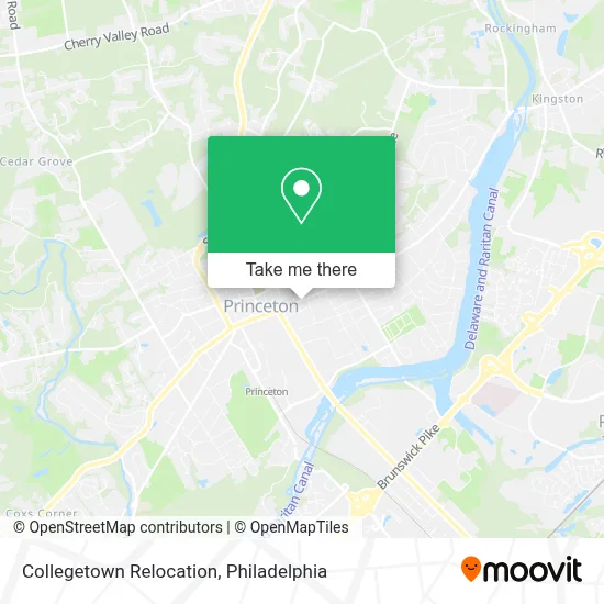 Collegetown Relocation map