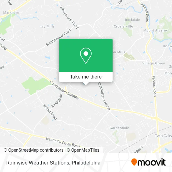 Rainwise Weather Stations map