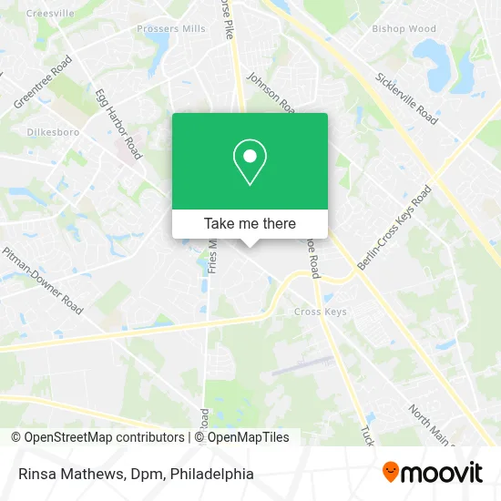 Rinsa Mathews, Dpm map
