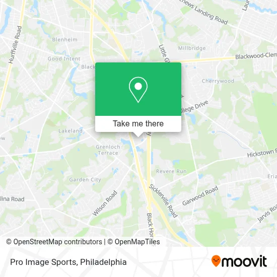 Pro Image Sports map