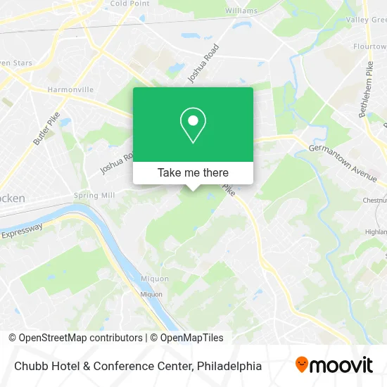 Chubb Hotel & Conference Center map
