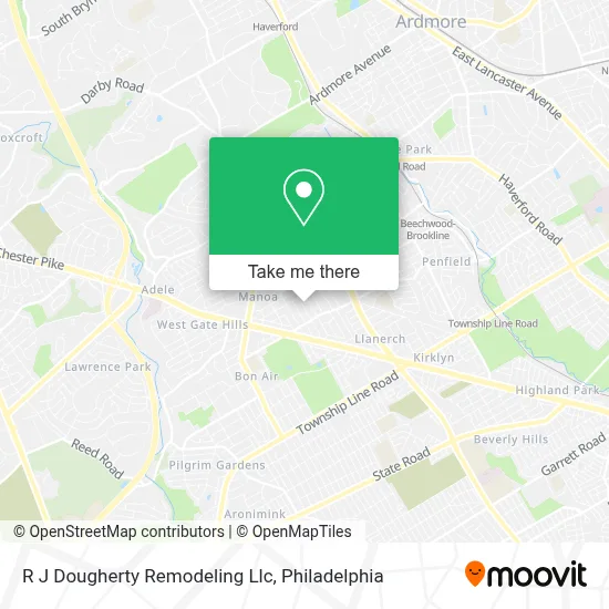 R J Dougherty Remodeling Llc map