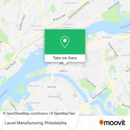 Laurel Manufacturing map