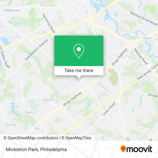 Mickleton Park map