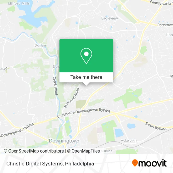 Christie Digital Systems map