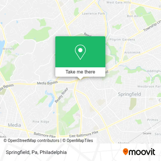 Springfield, Pa map