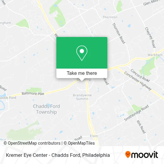 Kremer Eye Center - Chadds Ford map