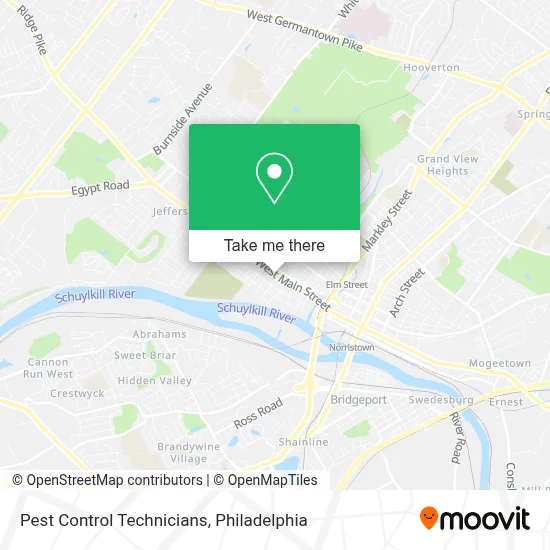 Pest Control Technicians map