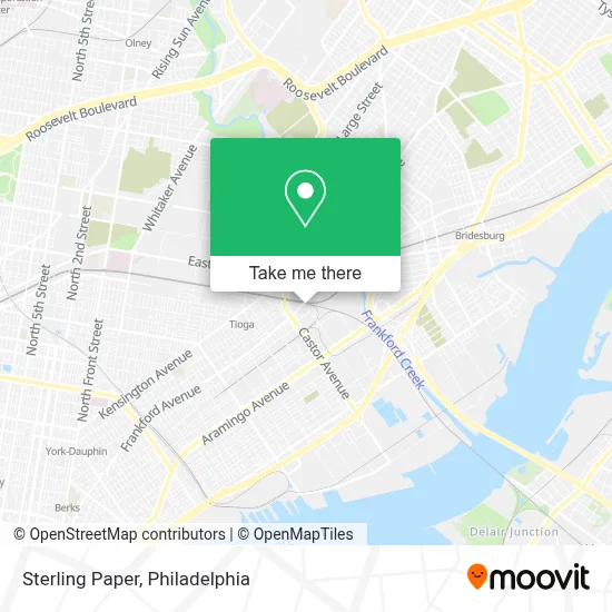 Sterling Paper map