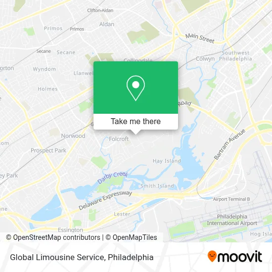 Global Limousine Service map