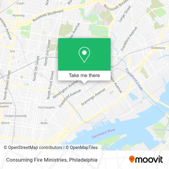 Consuming Fire Ministries map