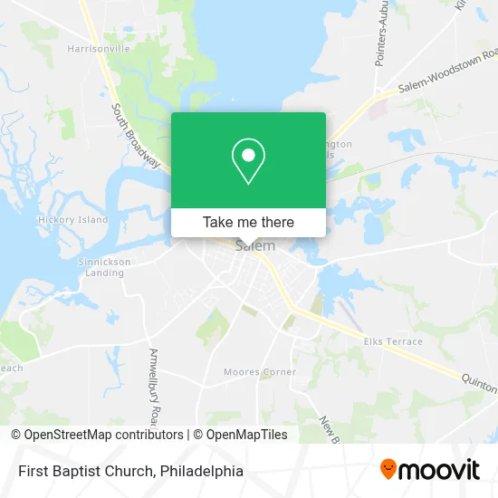 First Baptist Church map