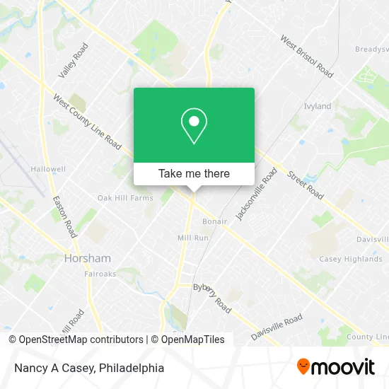 Nancy A Casey map