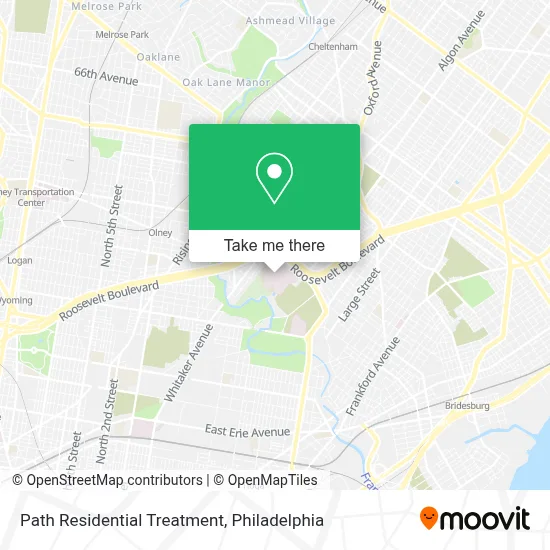 Path Residential Treatment map