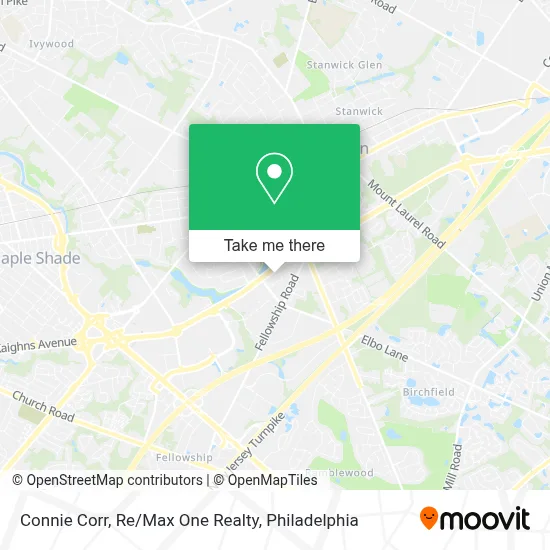 Connie Corr, Re/Max One Realty map