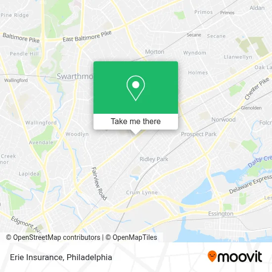 Erie Insurance map