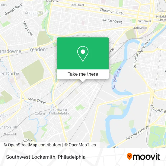 Southwest Locksmith map