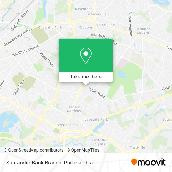 Santander Bank Branch map