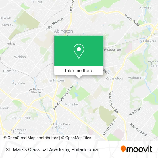 St. Mark's Classical Academy map