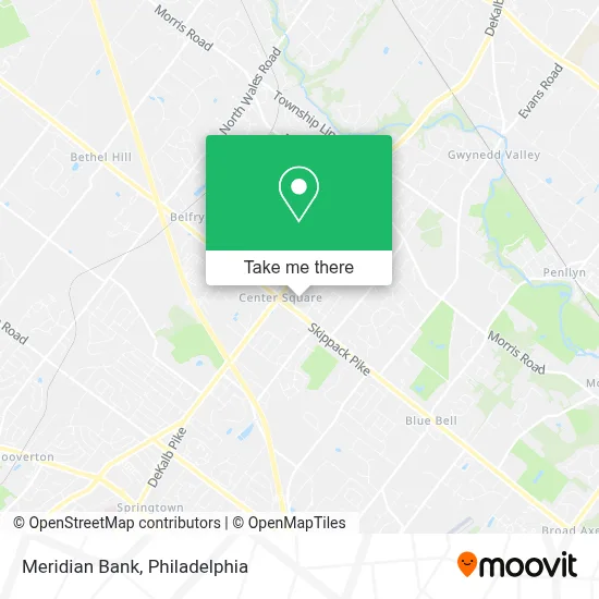 Meridian Bank map
