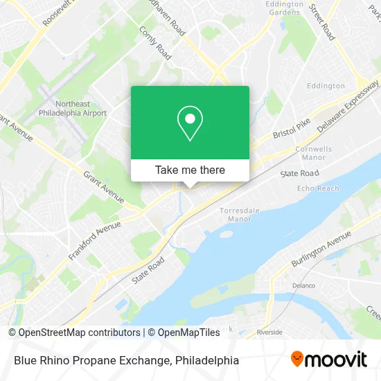 Blue Rhino Propane Exchange map