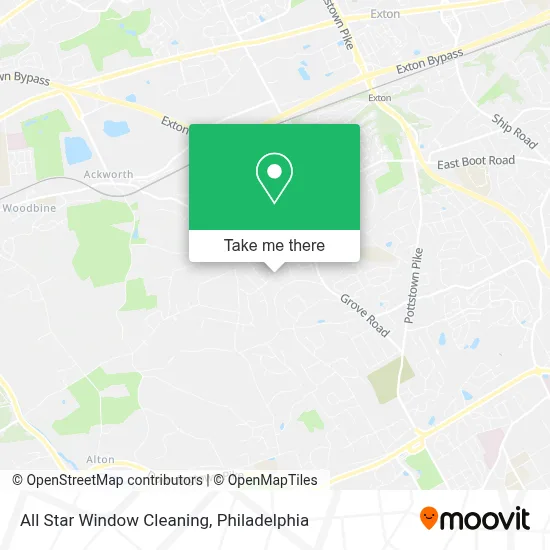 All Star Window Cleaning map
