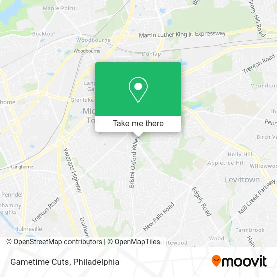 Gametime Cuts map