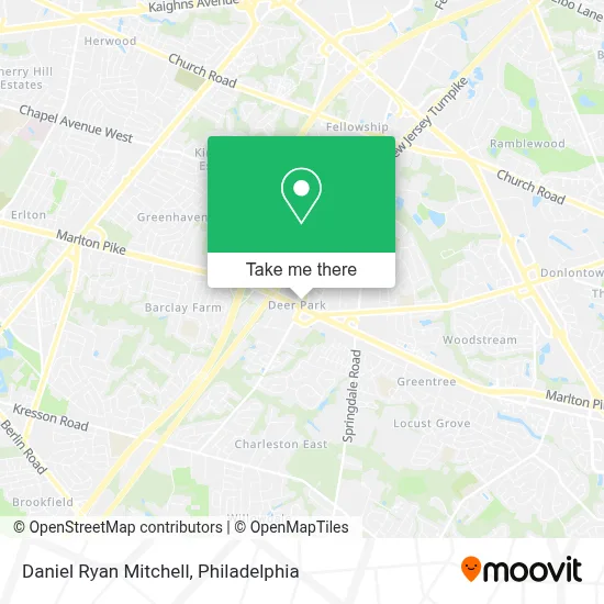 Daniel Ryan Mitchell map