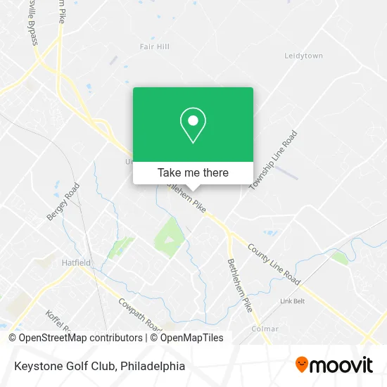 Keystone Golf Club map
