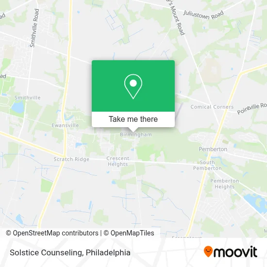 Solstice Counseling map