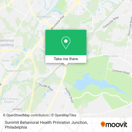 Summit Behavioral Health Princeton Junction map