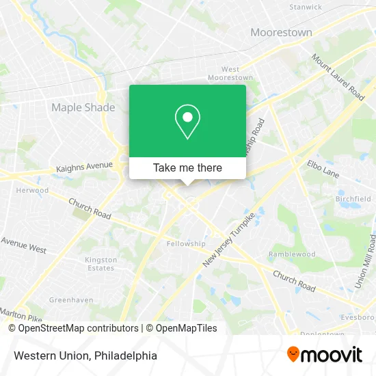 Western Union map